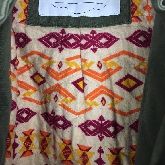 GAP Kids Jacket Utility Military Army Green Camo Hood Southwestern Size Small - Picture 8 of 14